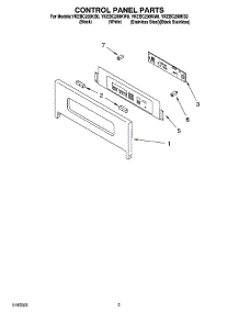 02 - Control Panel Parts parts for Whirlpool Oven YKEBC208KM0 from AppliancePartsPros.com