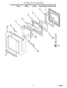 03 - Oven Door Parts parts for Whirlpool Oven YKEBS177DS5 from AppliancePartsPros.com