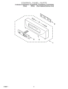 02 - Control Panel Parts parts for Whirlpool Oven YKEBS208DB6 from AppliancePartsPros.com