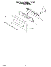 02 - Control Panel Parts parts for Whirlpool Oven YKEMC308KM02 from AppliancePartsPros.com