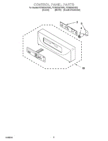 02 - Control Panel Parts parts for Whirlpool Oven YKEMS307GW2 from AppliancePartsPros.com