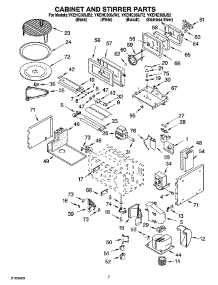 06 - Cabinet And Stirrer Parts parts for Whirlpool Oven YKEHC309JB2 from AppliancePartsPros.com