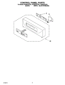 02 - Control Panel Parts parts for Whirlpool Oven YKEMS307GW3 from AppliancePartsPros.com