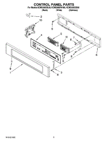 02 - Control Panel Parts parts for Kitchenaid Oven KEMS308SBL00 from AppliancePartsPros.com