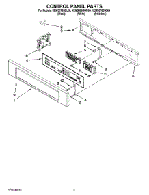 02 - Control Panel Parts parts for Kitchenaid Oven KEMS378SWH00 from AppliancePartsPros.com