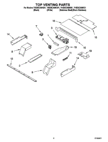 05 - Top Venting Parts, Optional Parts parts for Whirlpool Oven YKEBC208KW1 from AppliancePartsPros.com