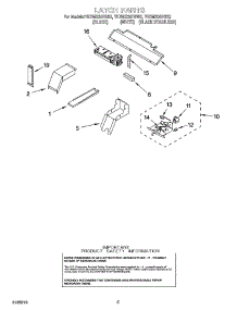 04 - Latch Parts parts for Whirlpool Oven YKEMS307GS2 from AppliancePartsPros.com