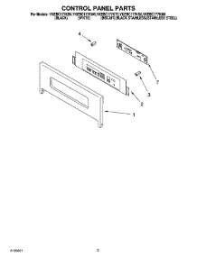 02 - Control Panel Parts parts for Whirlpool Oven YKEBC177KT0 from AppliancePartsPros.com