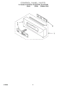 02 - Control Panel Parts parts for Whirlpool Oven YKEBS278DM6 from AppliancePartsPros.com