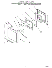 03 - Oven Door Parts parts for Whirlpool Oven YKEBS208DM6 from AppliancePartsPros.com