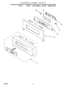 04 - Control Panel Parts parts for Whirlpool Oven YKEBS107DT6 from AppliancePartsPros.com