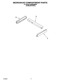 07 - Microwave Compartment Parts parts for Whirlpool Oven YKEMS308GM3 from AppliancePartsPros.com