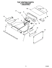 08 - Top Venting Parts parts for Whirlpool Oven YKEMS308GM3 from AppliancePartsPros.com
