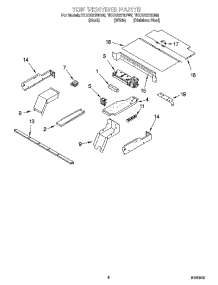 05 - Top Venting Parts, Optional Parts parts for Whirlpool Oven YKEBS278DB6 from AppliancePartsPros.com