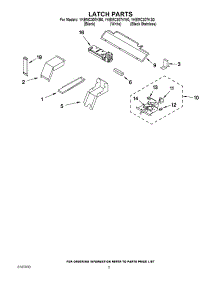 04 - Latch Parts parts for Whirlpool Oven YKEMC307KS0 from AppliancePartsPros.com