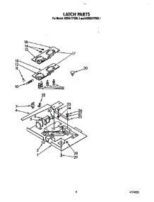 Latch parts for Kitchenaid Wall Oven KEBS177SBL1 from AppliancePartsPros.com