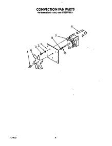 Convection Fan parts for Kitchenaid Wall Oven KEBS177SBL1 from AppliancePartsPros.com