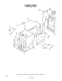 09 - Cabinet parts for Kitchenaid Oven KEBS177SWH2 from AppliancePartsPros.com
