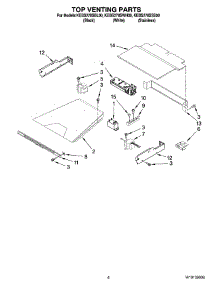 05 - Top Venting Parts, Optional Parts (Not Included) parts for Kitchenaid Oven KEBS278SBL00 from AppliancePartsPros.com