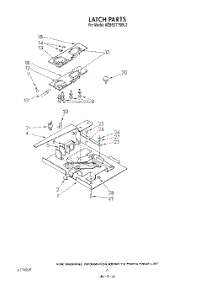 05 - Latch parts for Kitchenaid Oven KEBS277SWH2 from AppliancePartsPros.com