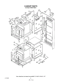 07 - Cabinet parts for Kitchenaid Oven KEBS277SWH2 from AppliancePartsPros.com