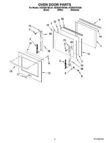 03 - Oven Door Parts parts for Kitchenaid Oven KEBS207SWH00 from AppliancePartsPros.com
