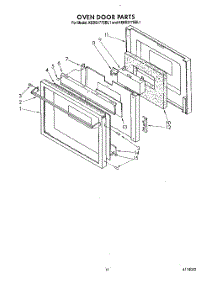 10 - Oven Door, Lit / Optional parts for Kitchenaid Oven KEBS177SBL0 from AppliancePartsPros.com
