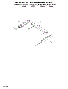 07 - Microwave Compartment Parts parts for Kitchenaid Oven KEMC377KBT05 from AppliancePartsPros.com