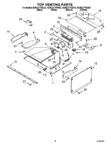 08 - Top Venting Parts parts for Kitchenaid Oven KEMC377KBT05 from AppliancePartsPros.com