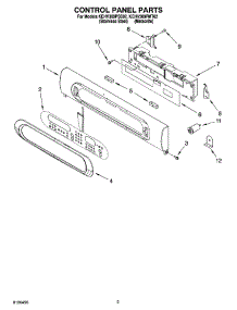 02 - Control Panel Parts parts for Kitchenaid Oven KEHV309PSS02 from AppliancePartsPros.com
