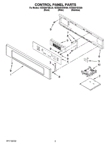 02 - Control Panel Parts parts for Kitchenaid Oven KEBS207SBL00 from AppliancePartsPros.com