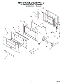06 - Microwave Door Parts parts for Kitchenaid Microwave KBHV109PSS01 from AppliancePartsPros.com