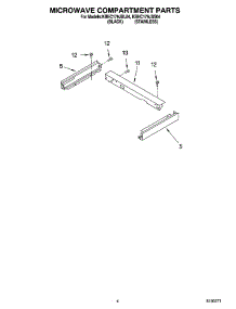 03 - Microwave Compartment Parts parts for Kitchenaid Microwave KBHC179JBL04 from AppliancePartsPros.com