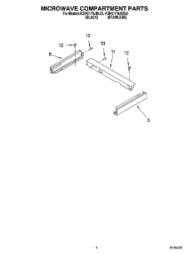 03 - Microwave Compartment Parts parts for Kitchenaid Microwave KBHC179JBL05 from AppliancePartsPros.com