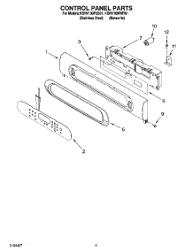 02 - Control Panel Parts parts for Kitchenaid Microwave KBHV109PMT01 from AppliancePartsPros.com