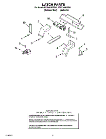 04 - Latch Parts parts for Kitchenaid Oven KEHV309PMT00 from AppliancePartsPros.com