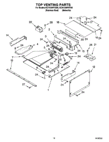08 - Top Venting Parts parts for Kitchenaid Oven KEHV309PMT00 from AppliancePartsPros.com
