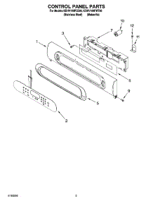 02 - Control Panel Parts parts for Kitchenaid Microwave KBHV109PSS00 from AppliancePartsPros.com