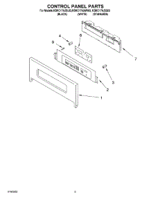 02 - Control Panel Parts parts for Kitchenaid Microwave KBHC179JBL03 from AppliancePartsPros.com