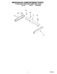 03 - Microwave Compartment Parts parts for Kitchenaid Microwave KBHC179JBL03 from AppliancePartsPros.com