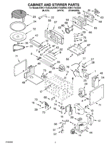 04 - Cabinet And Stirrer Parts parts for Kitchenaid Microwave KBHC179JBL03 from AppliancePartsPros.com