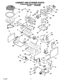 04 - Cabinet And Stirrer Parts parts for Kitchenaid Microwave KBHC179JSS05 from AppliancePartsPros.com