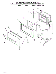 09 - Microwave Door Parts, Optional Parts parts for Kitchenaid Oven KEHC309JSS06 from AppliancePartsPros.com