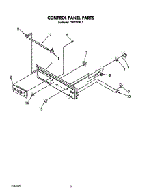 Control Panel parts for Kitchenaid Wall Oven CMO2743BL1 from AppliancePartsPros.com