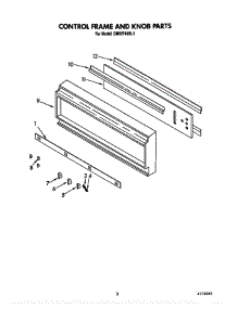 Control Frame And Knob parts for Kitchenaid Wall Oven CMO2743BL1 from AppliancePartsPros.com