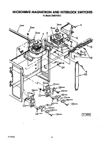 Microwave Magnetron And Interlock Switches parts for Kitchenaid Wall Oven CMO2743BL1 from AppliancePartsPros.com