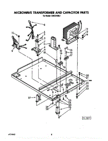 Microwave Transformer And Capacitor parts for Kitchenaid Wall Oven CMO2743BL1 from AppliancePartsPros.com