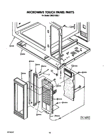 Microwave Touch Panel parts for Kitchenaid Wall Oven CMO2743BL1 from AppliancePartsPros.com
