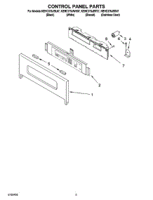02 - Control Panel Parts parts for Kitchenaid Oven KEHC379JBL07 from AppliancePartsPros.com