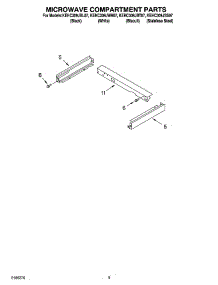 07 - Microwave Compartment Parts parts for Kitchenaid Oven KEHC309JWH07 from AppliancePartsPros.com